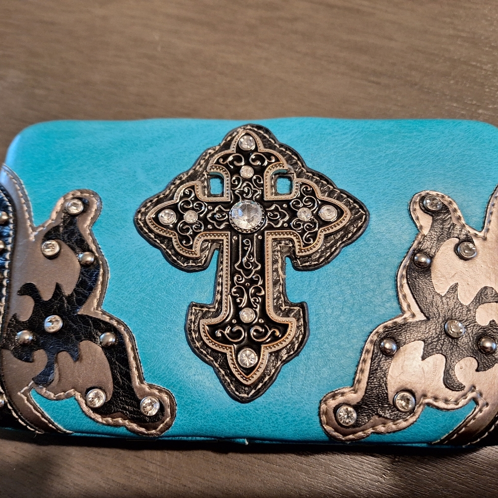 Western Style embellished wallet